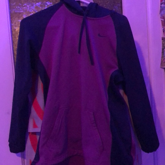 It’s a vibrant purple Nike hoodie